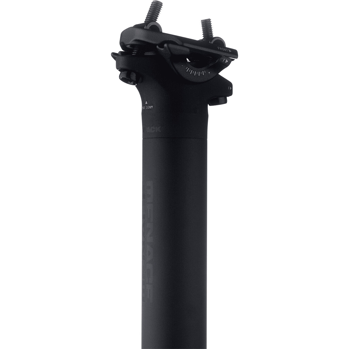 Tija de sillín MENACE Stealth-Negro 27.2: Ligera y robusta, perfecta para MTB. Aluminio forjado, diseño elegante, 276g. Rendimiento excepcional.