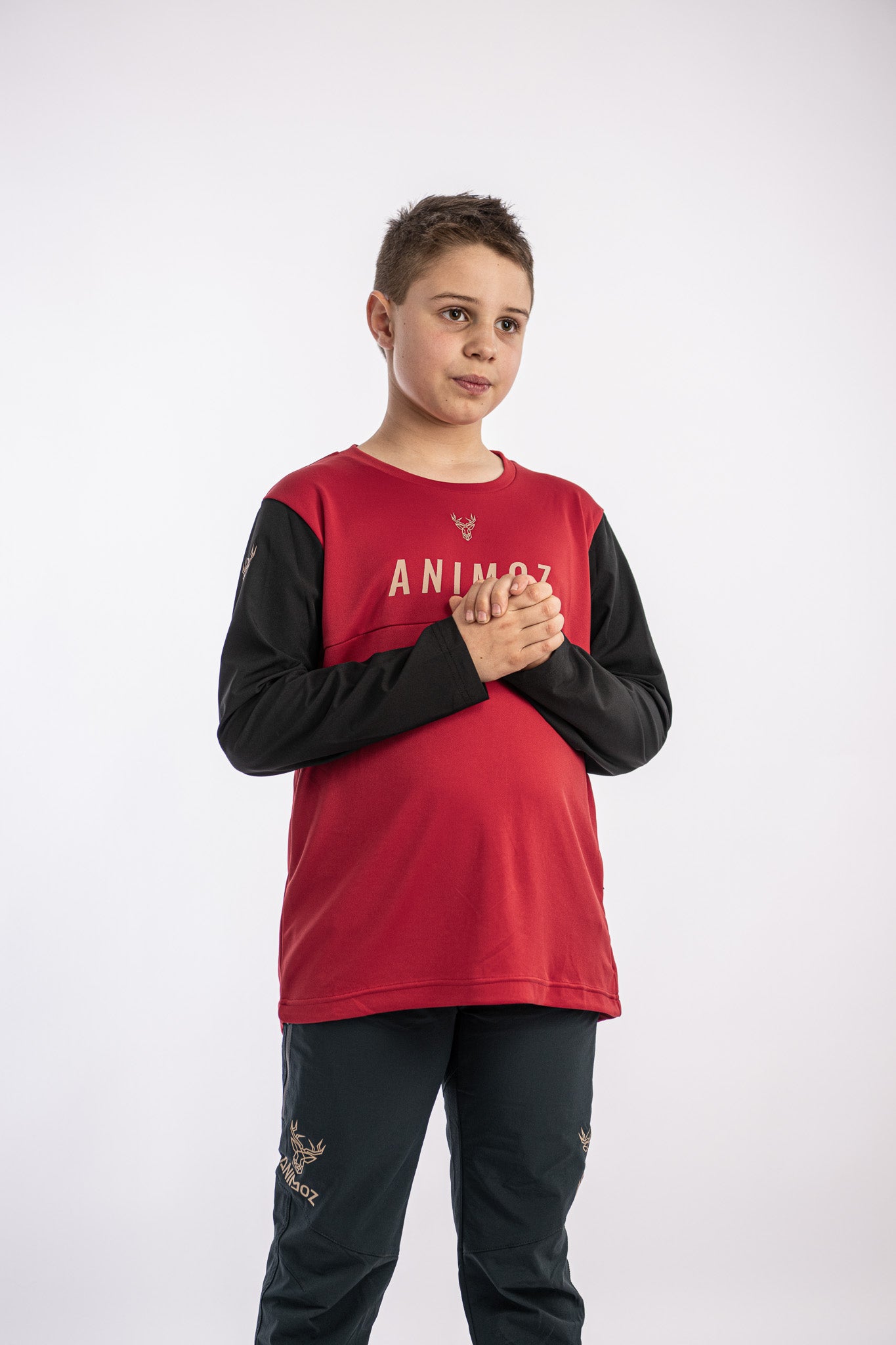 JERSEY MANGA LARGA KID WILD ROJO
