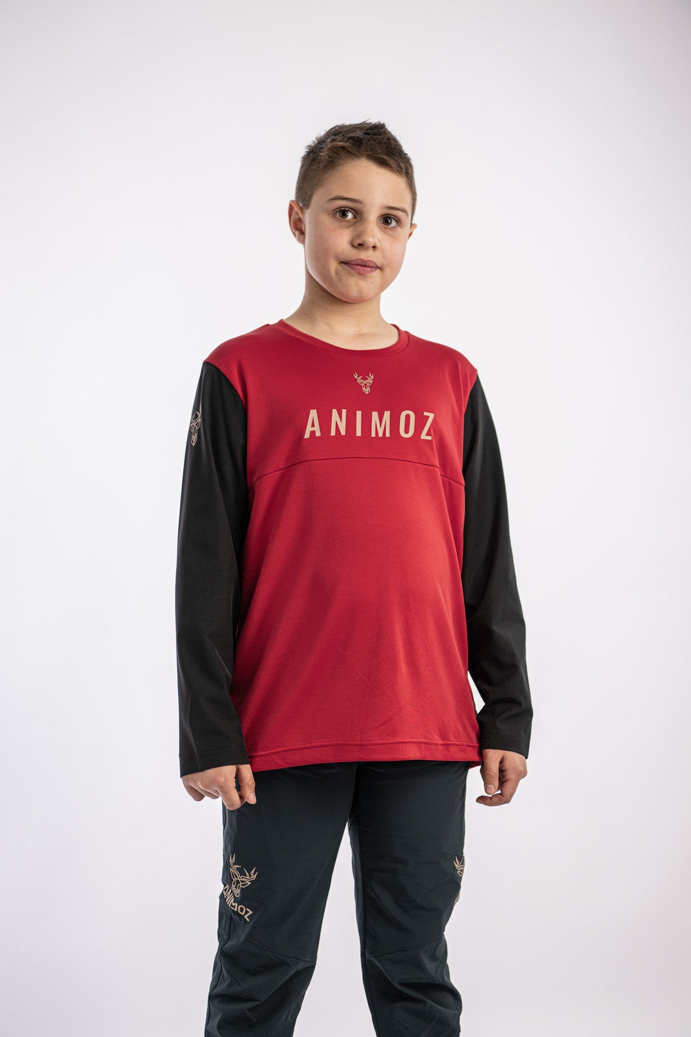 JERSEY MANGA LARGA KID WILD ROJO