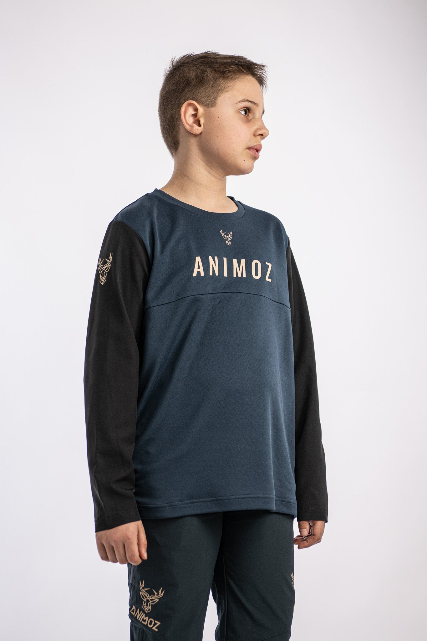 JERSEY DE MANGA LARGA KID WILD AZUL MARINO