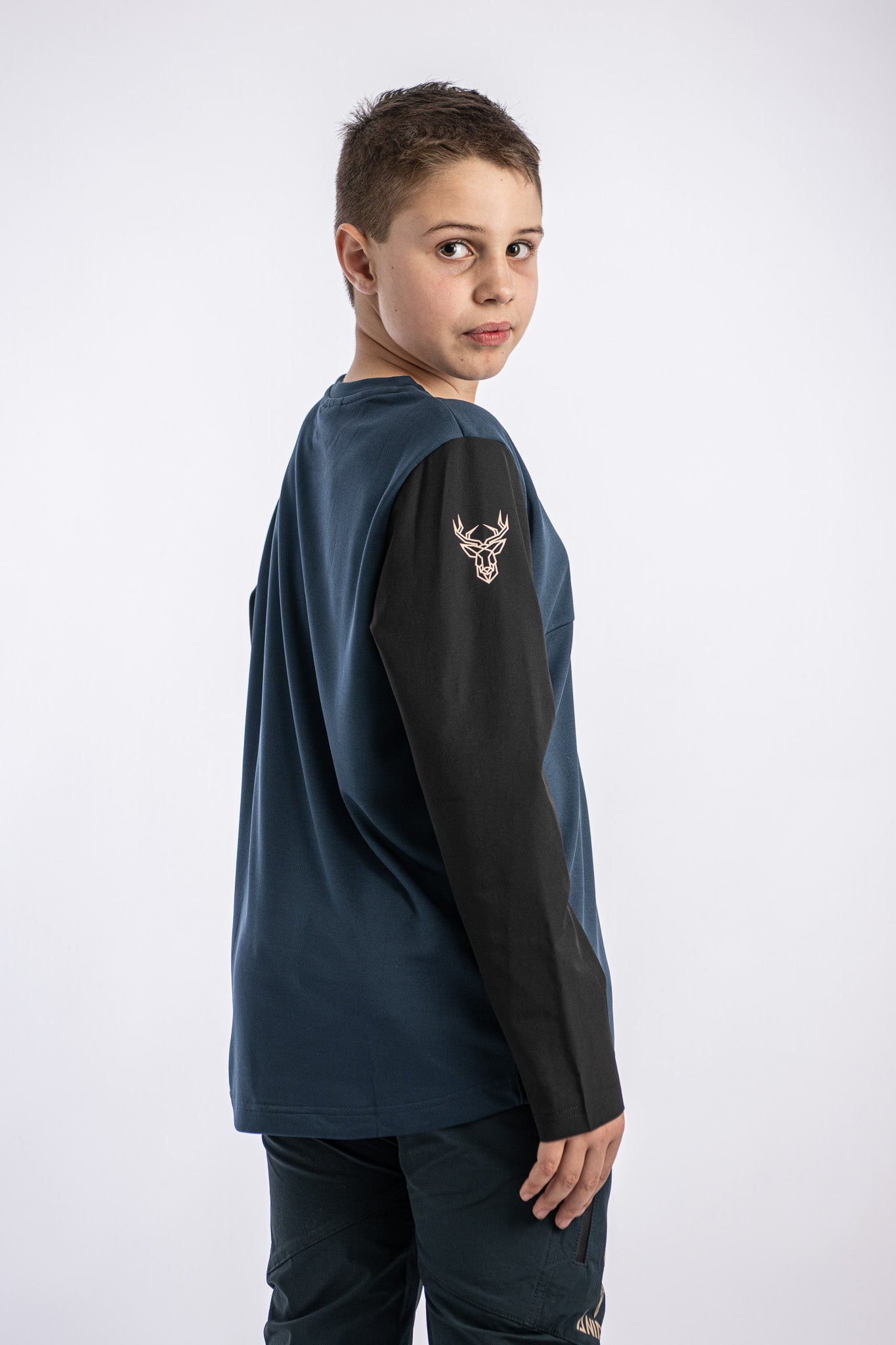 JERSEY DE MANGA LARGA KID WILD AZUL MARINO