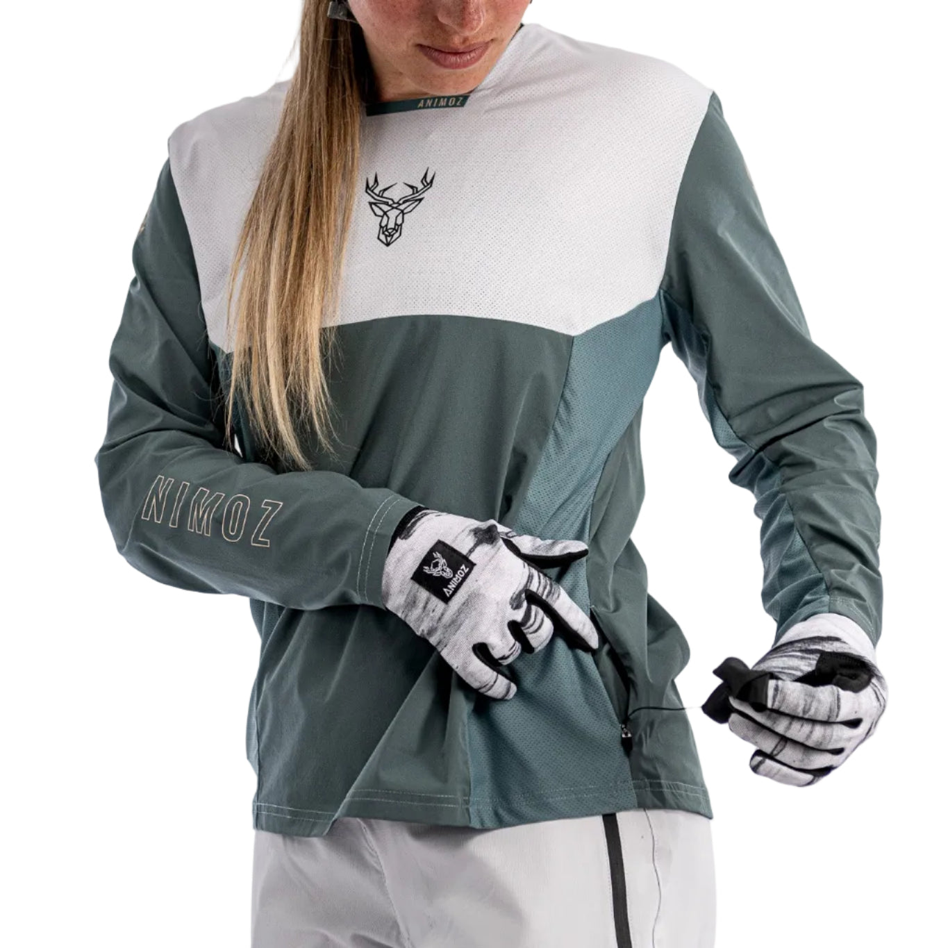 Jersey Animoz Manga Larga Pure Verde Mujer