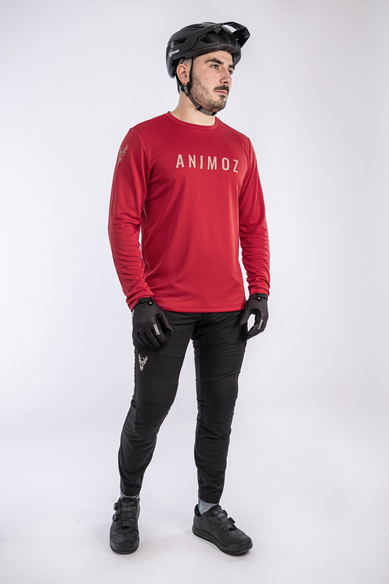 JERSEY MANGA LARGA RAW ROJO