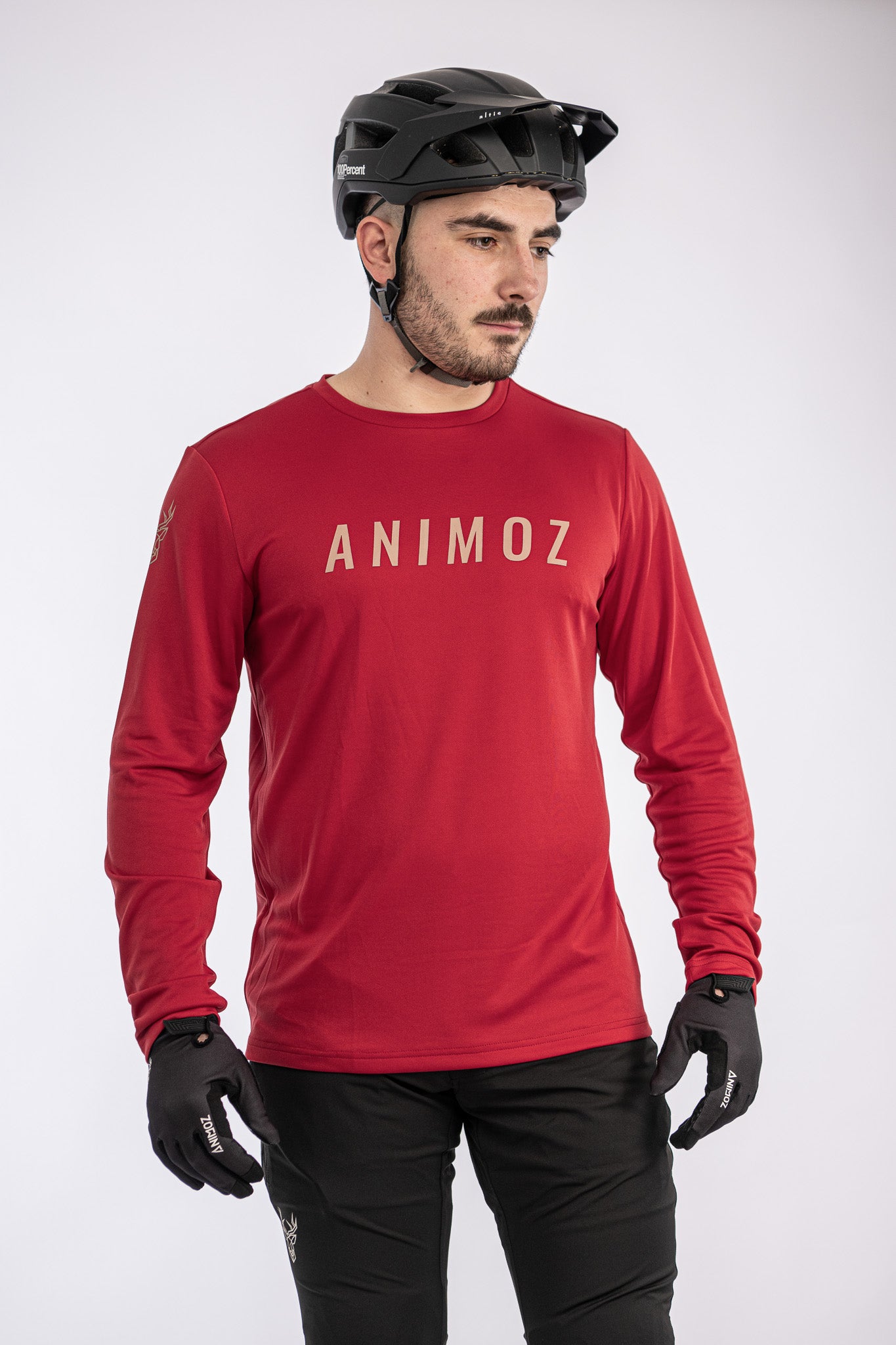 JERSEY MANGA LARGA RAW ROJO