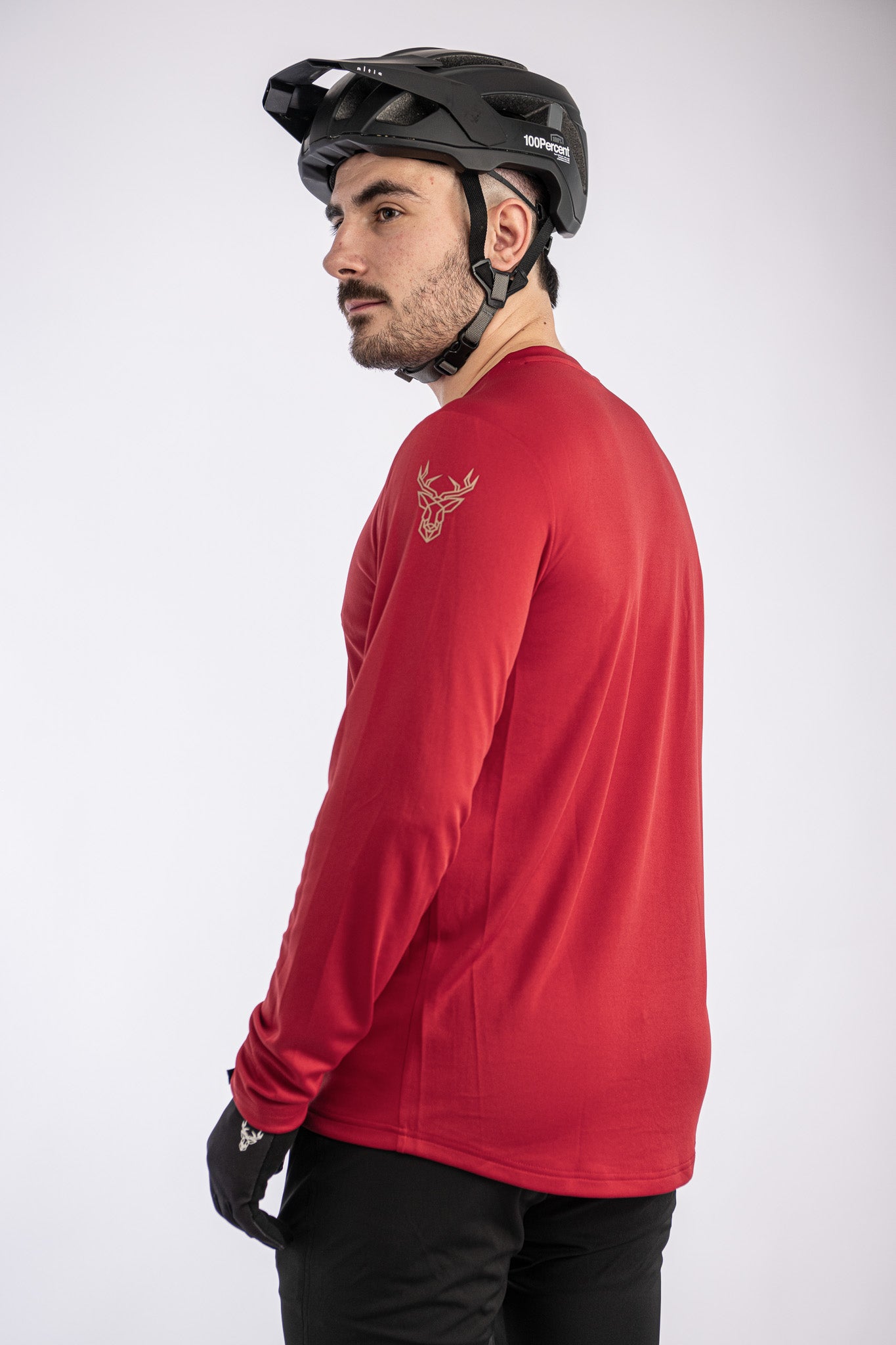 JERSEY MANGA LARGA RAW ROJO