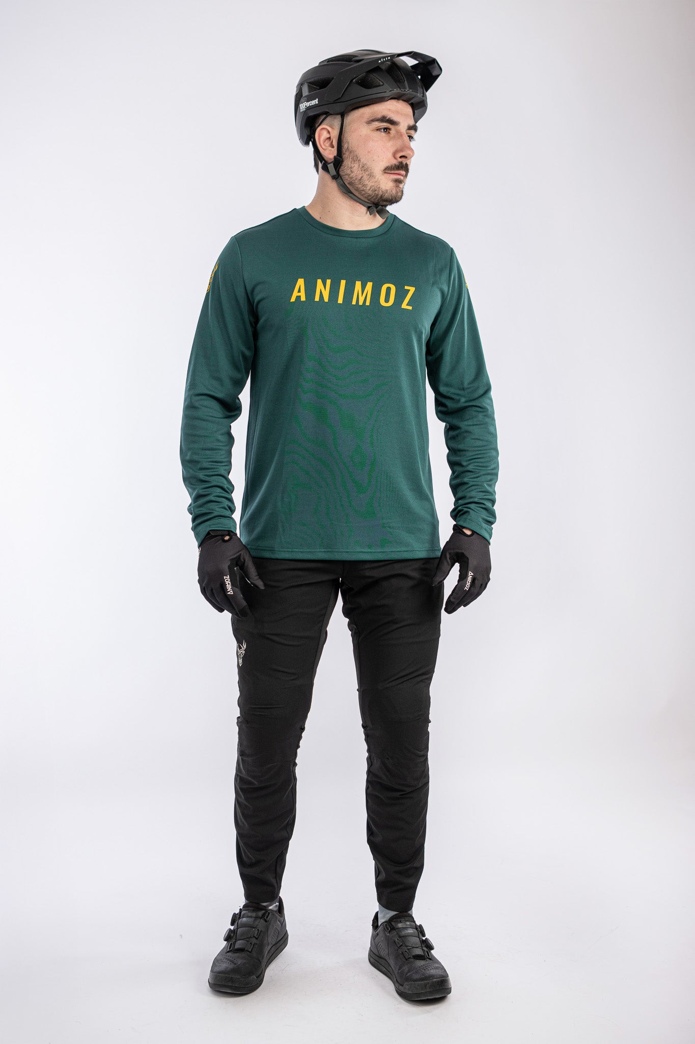 JERSEY MANGA LARGA RAW VERDE