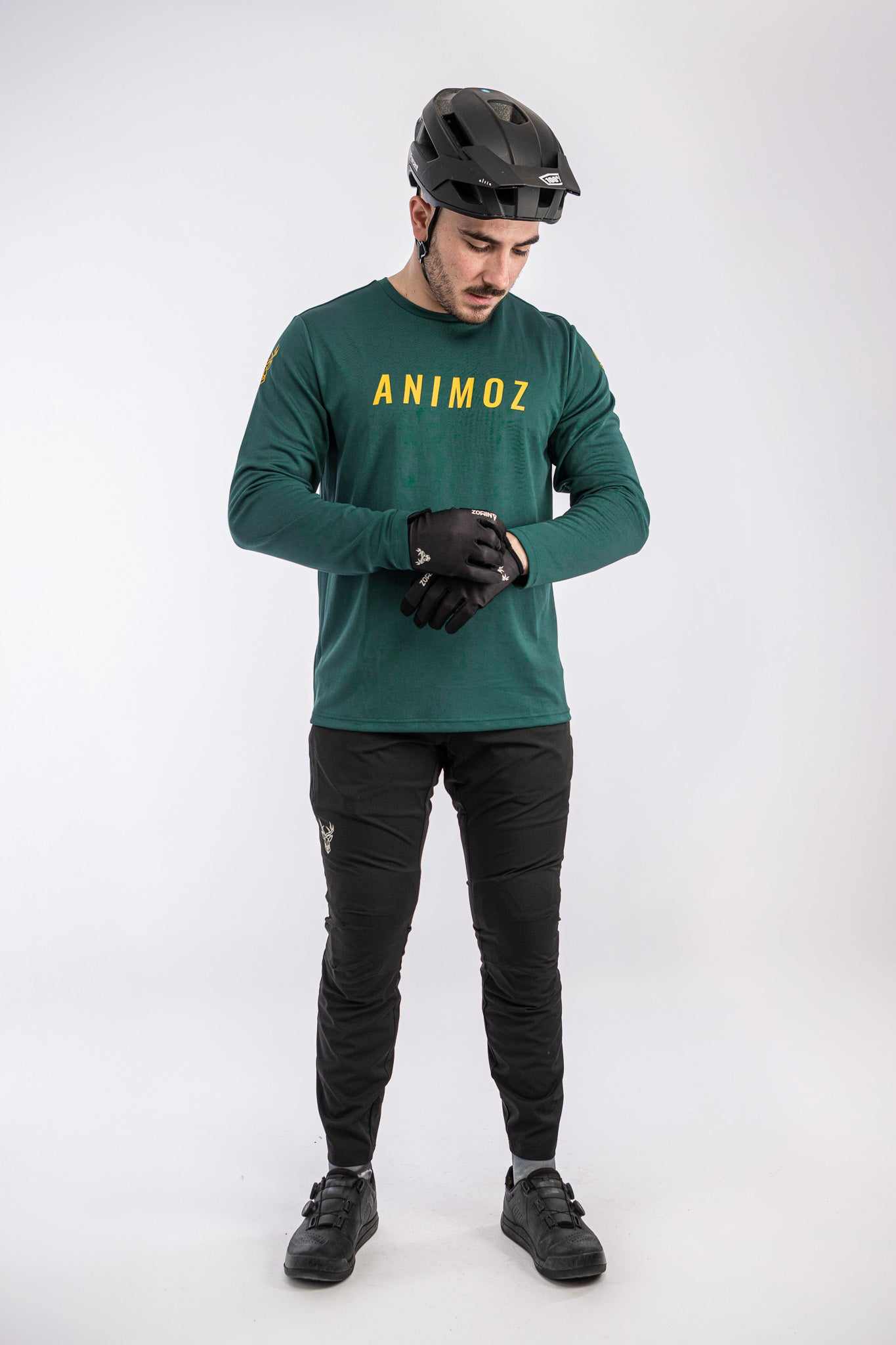 JERSEY MANGA LARGA RAW VERDE