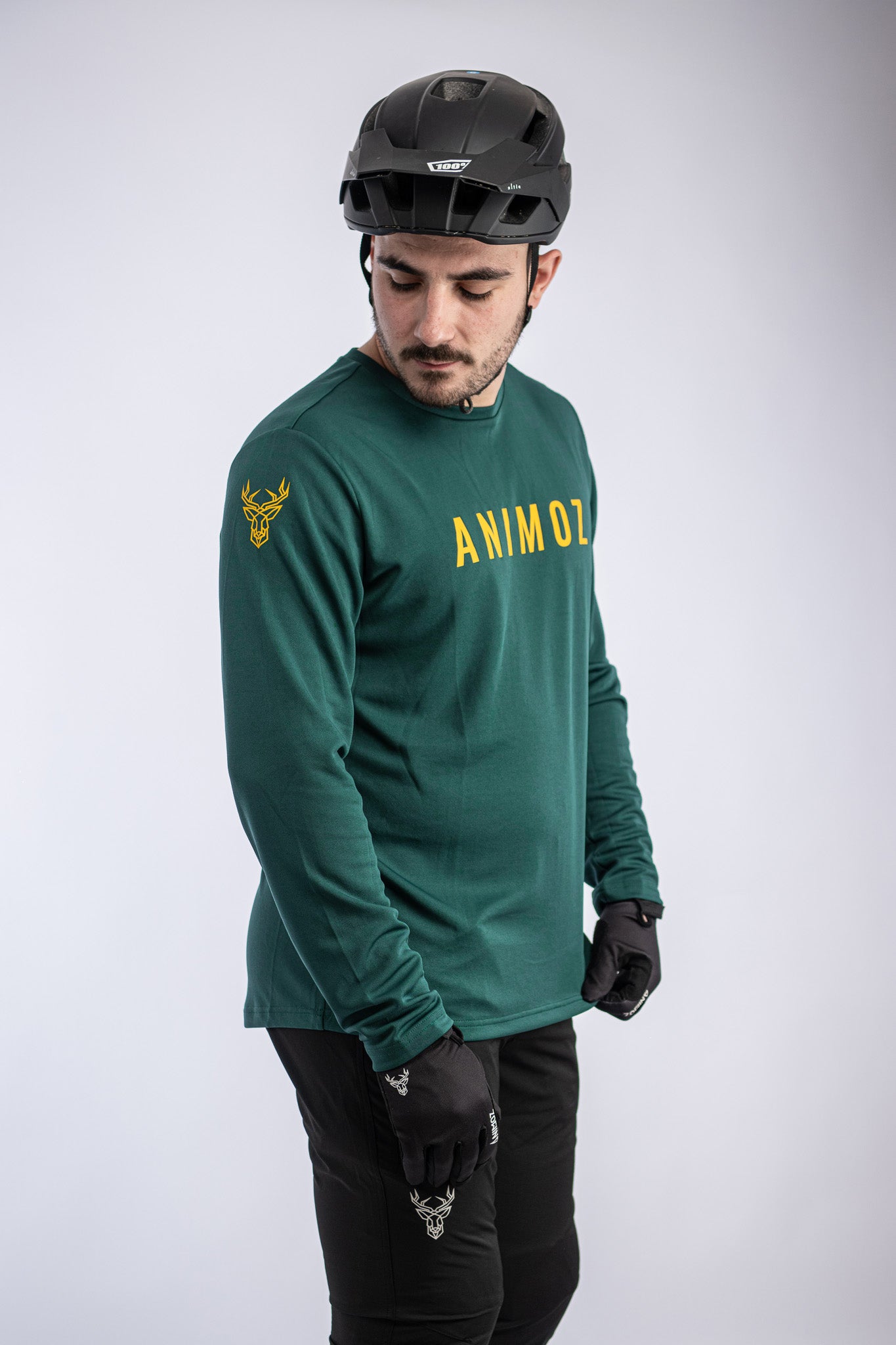 JERSEY MANGA LARGA RAW VERDE