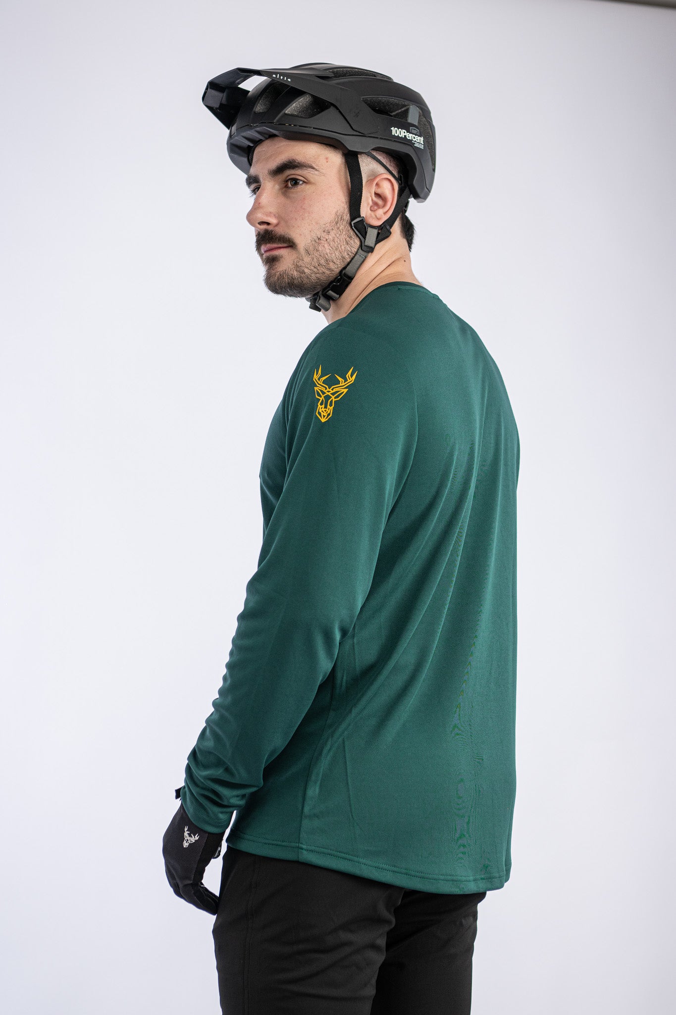 JERSEY MANGA LARGA RAW VERDE