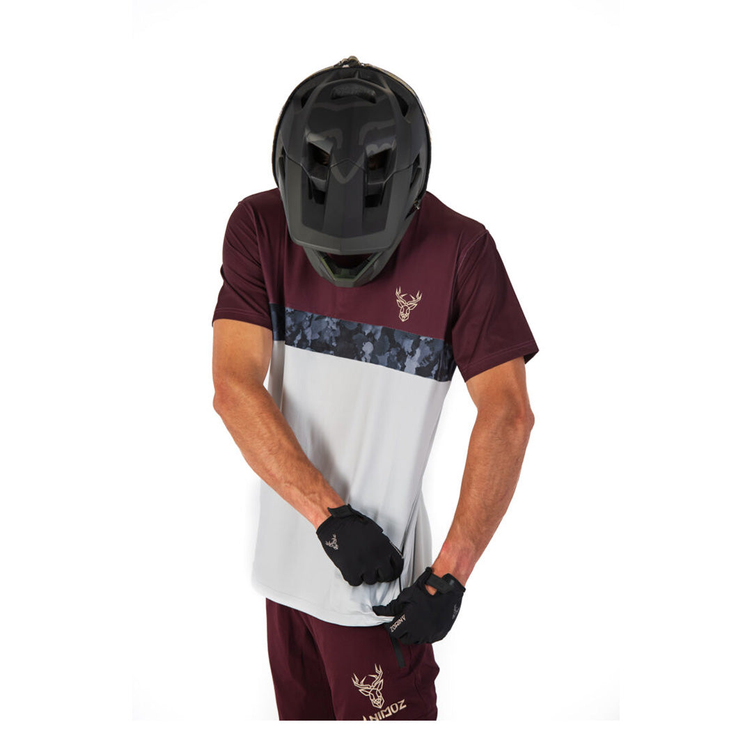 JERSEY MANGA CORTA BURDEOS WILD