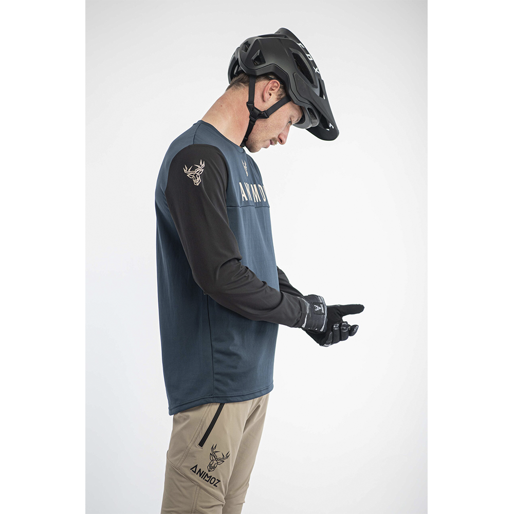 Polera Manga Larga Wilds Azul