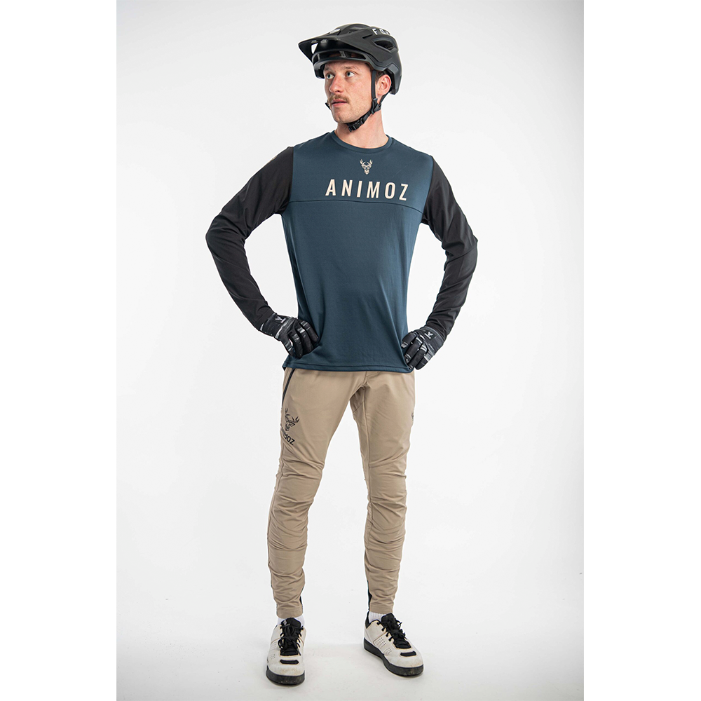 Polera Manga Larga Wilds Azul