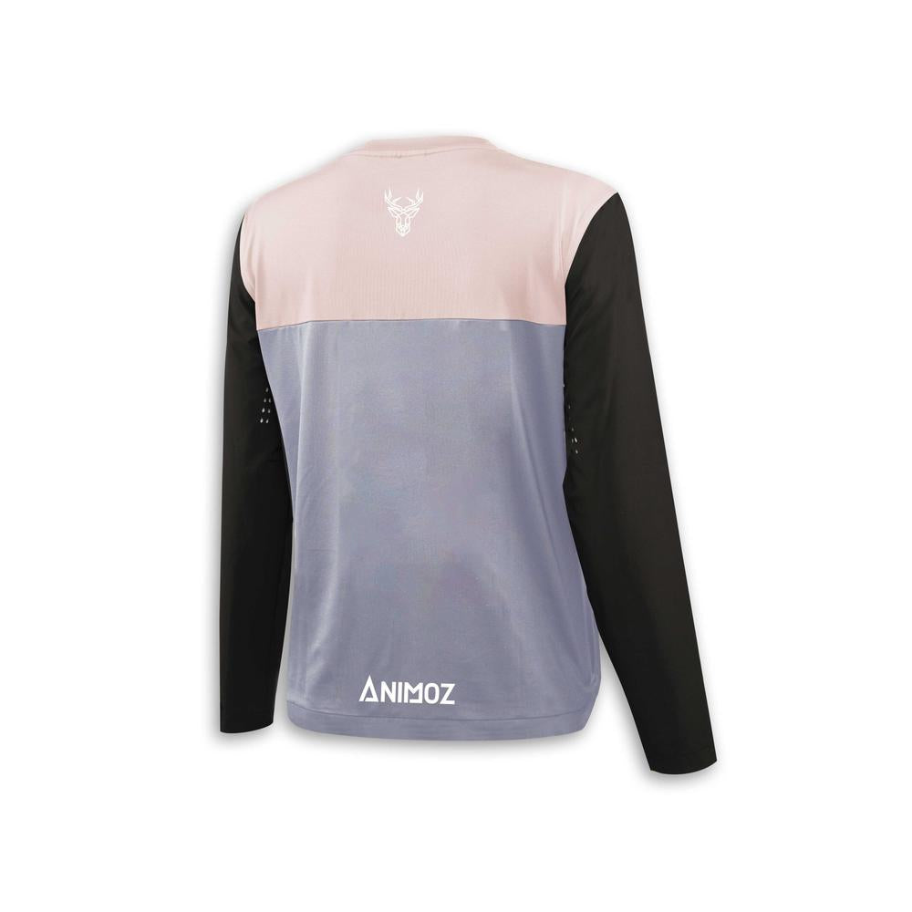 CAMISETA MANGA LARGA WMN WILD MORADO