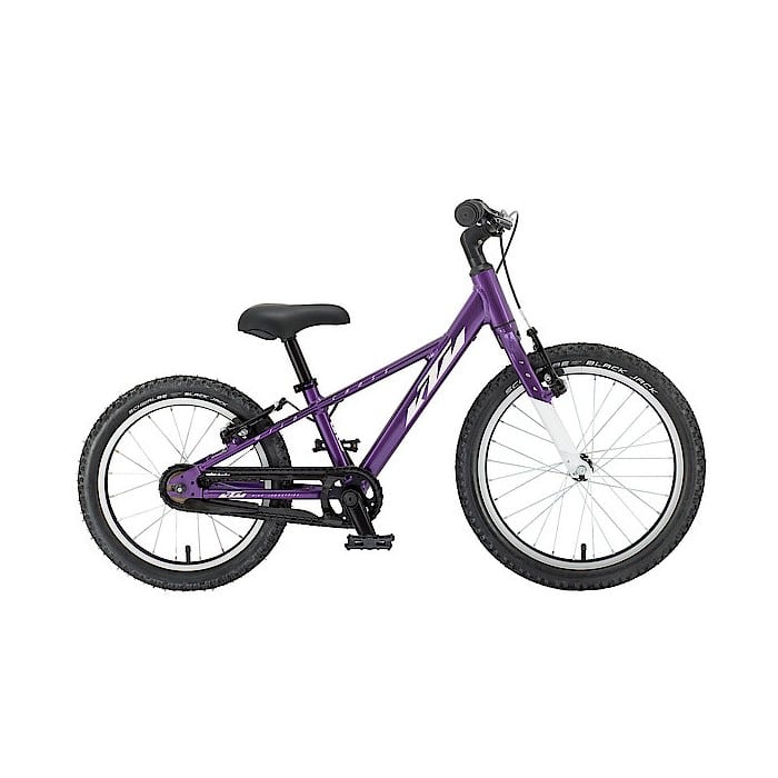 Descubre la aventura en dos ruedas con la bicicleta KTM Wild Cross 16 en morado. ¡Explora la naturaleza con estilo y emoción!