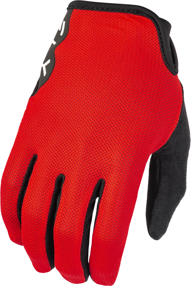 MESH GLOVES RED LG