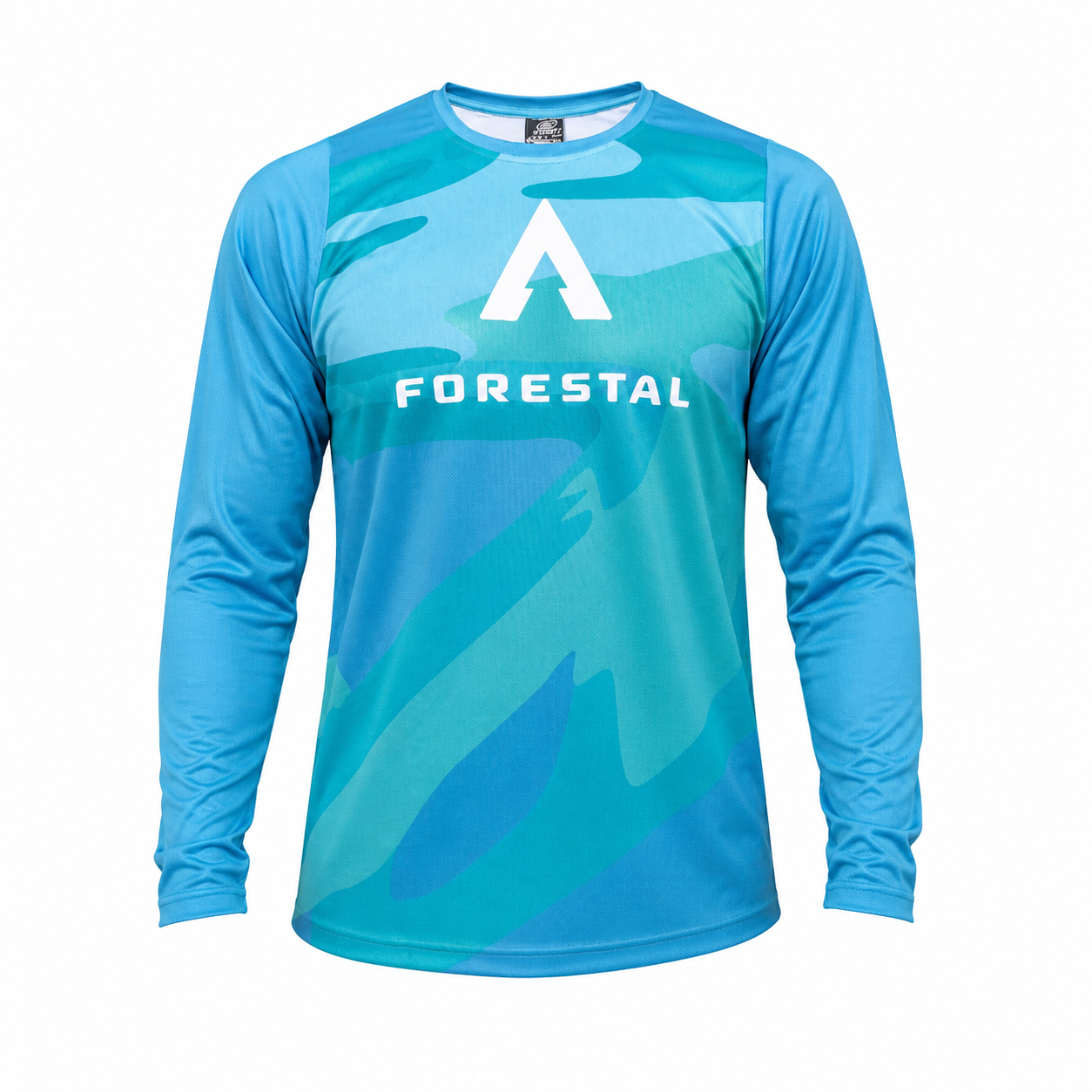 Tricota Manga Larga Forestal Enduro Celeste