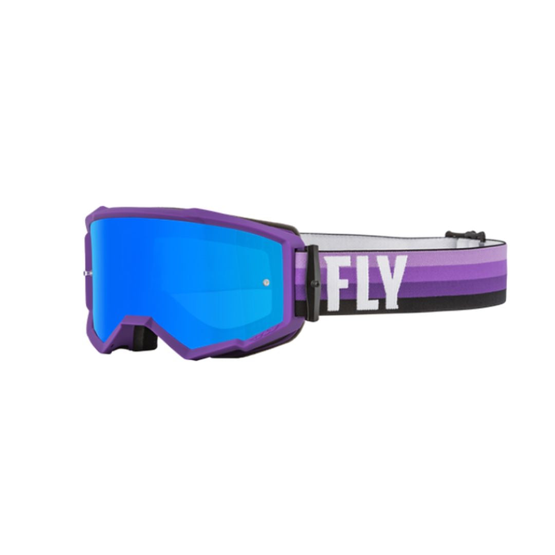 Antiparras FLY Zone - purple/black/sky blue mirror