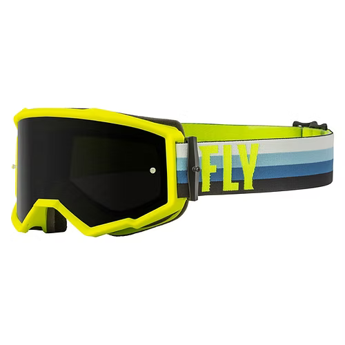 ZONE GOGGLE HI-VIS/TEAL W/ DARK SMOKE LENS