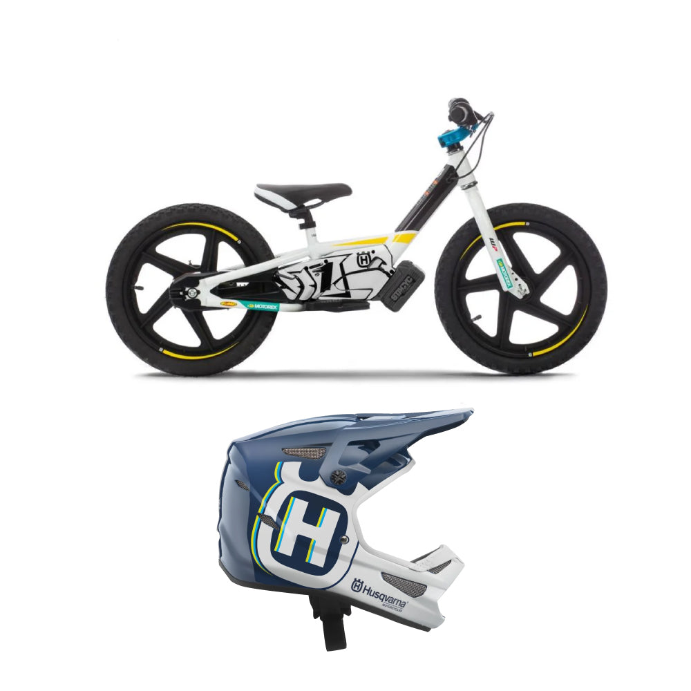 Stacyc Husqvarna Aro 16 + Casco Husqvarna