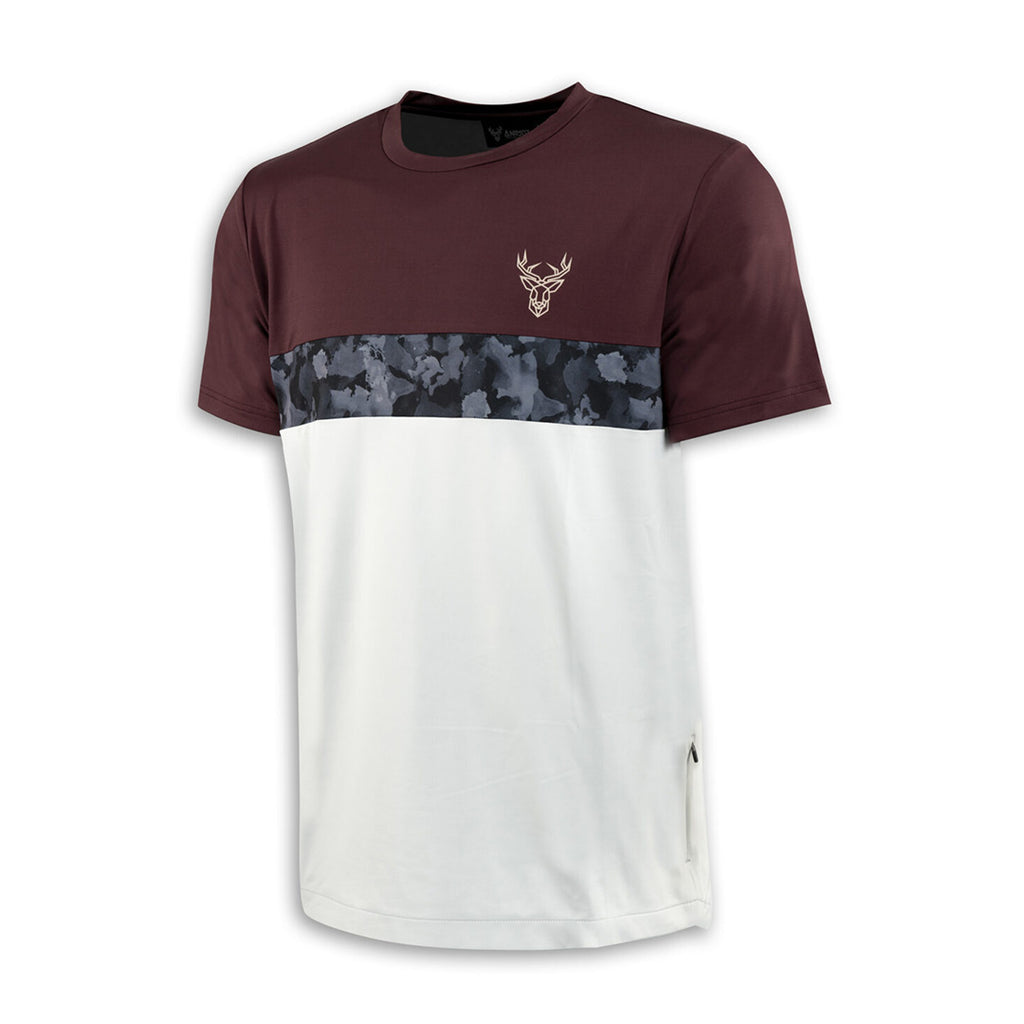 Jersey Animoz Manga Corta Wild Burdeo