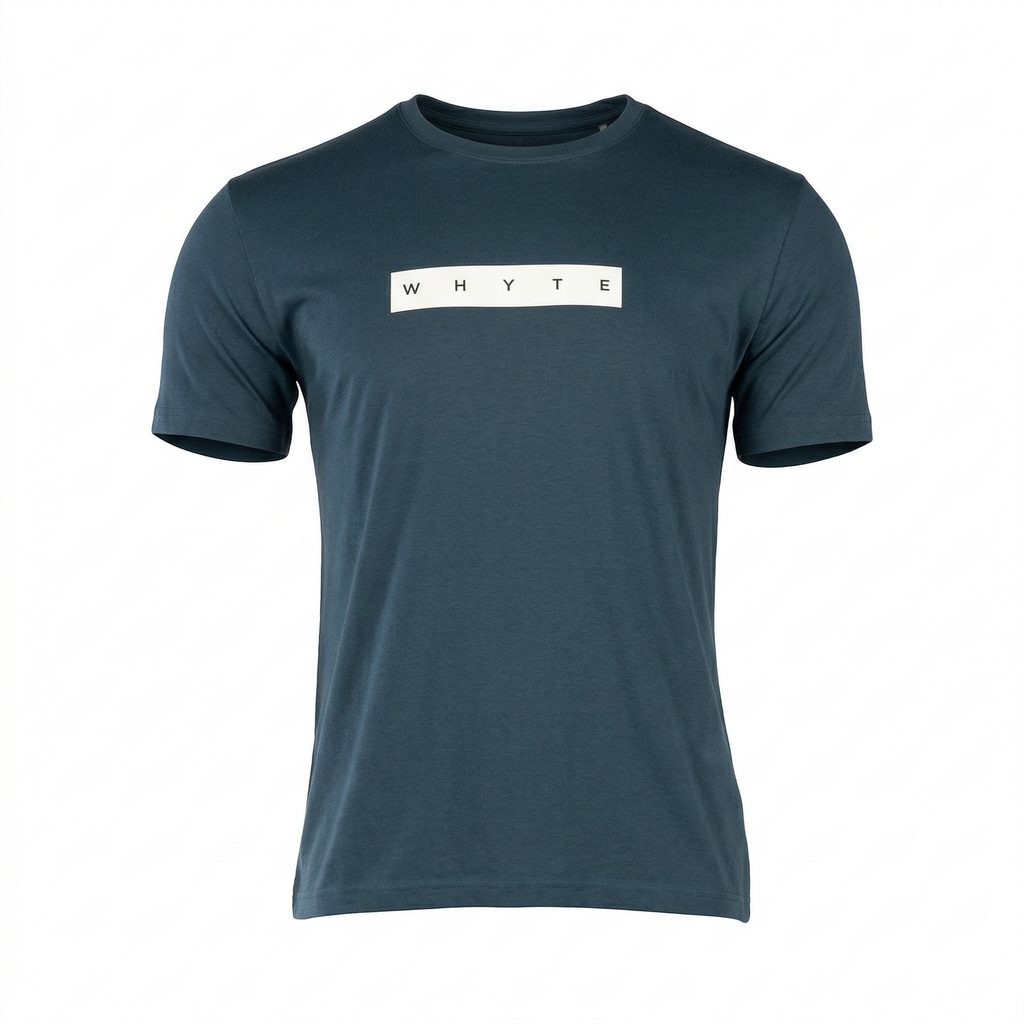 Polera Whyte Denim Box Logo